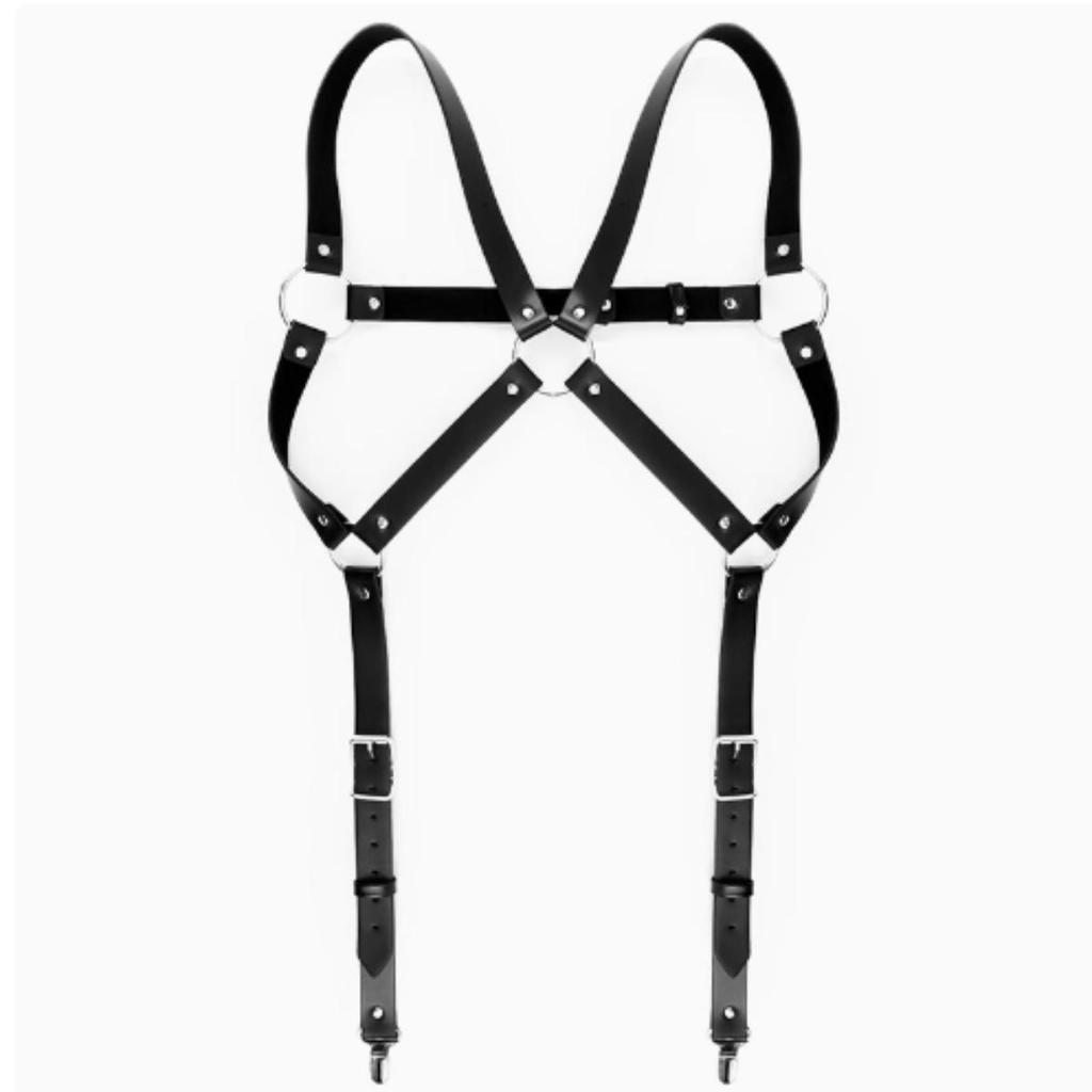 Мужской повседневный пояс с подтяжками - Стильный аксессуар для талии