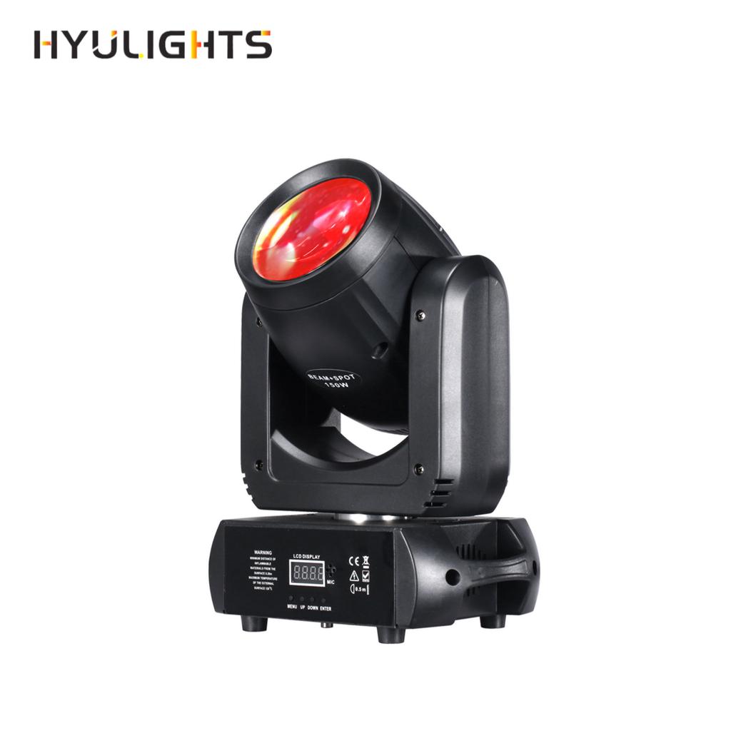 Mini 150W LED Moving Head Light with 18 Rotating Prisms DMX512 Control for DJ Stage Effects in Disco Bars