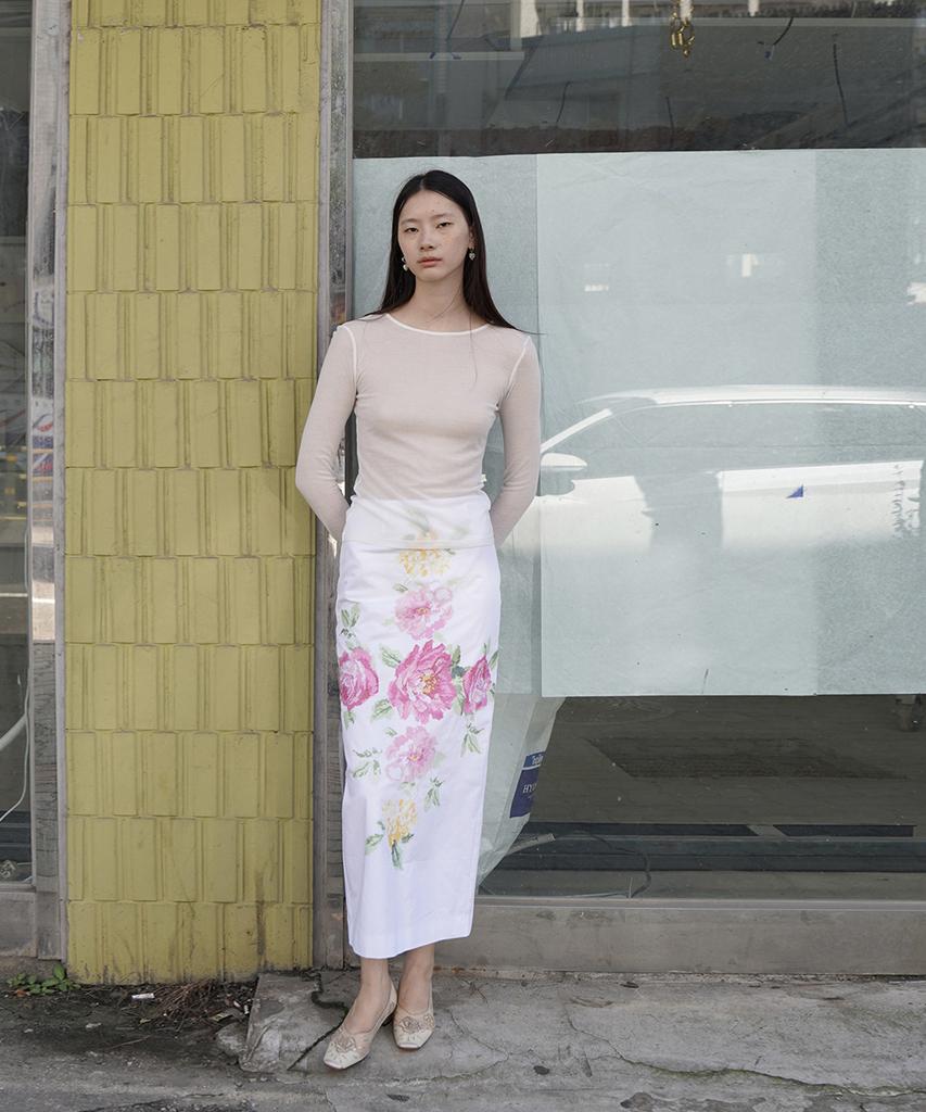 Nuanu Rosaline Skirt_White