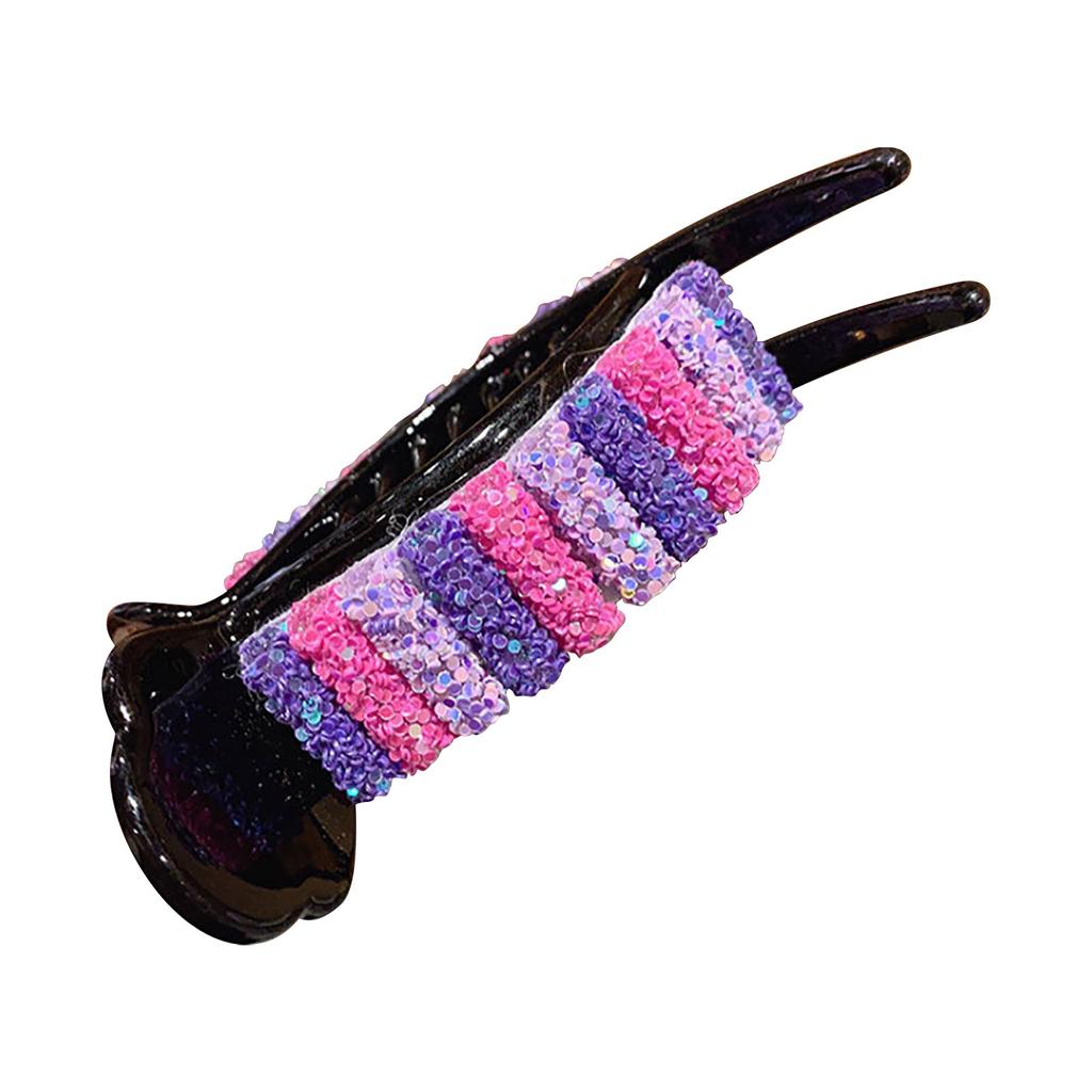 Hair Clip Korean Rainbow Hair Clip Big Crabs Ponytail Bun Hairpin Headwear Accessory Gift