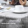 12Pcs Invisible Clear Tablecloth Clip Non-slip Heavy Duty Transparent Indoor Outdoor Wedding Party Picnic Camping Dining Table Cover Holder Fixing