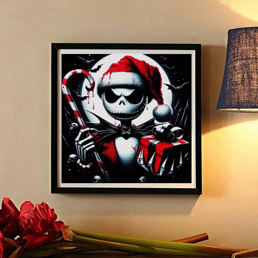 5D DIY Diamond Painting Decorative Christmas Skeleton Full Round Drill Scenery Diamond Embroidery Cross Stitch Kits Home Decor Gift