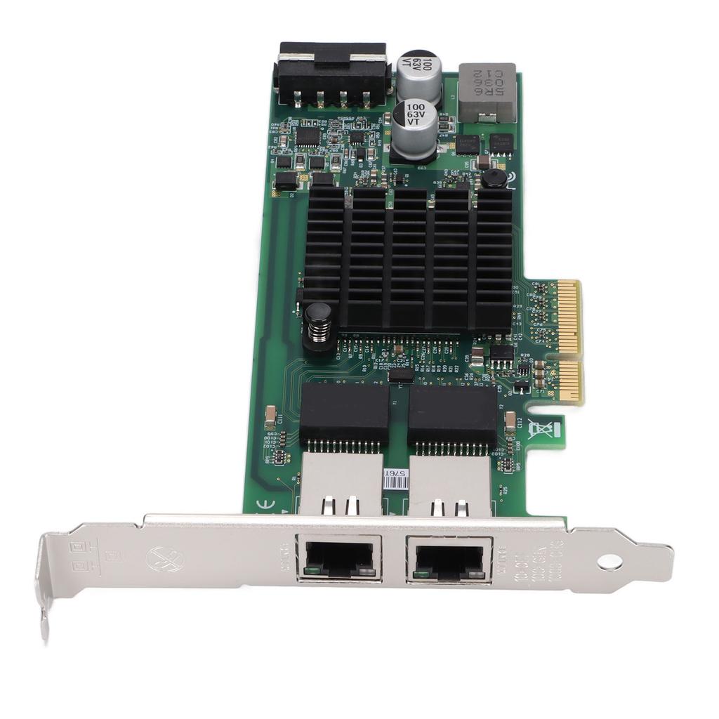 Сетевая карта PCIE X4 Rj45 101001000 Мбит/с Гигабитная Двухпортовая Электрический порт Сетевой адаптер