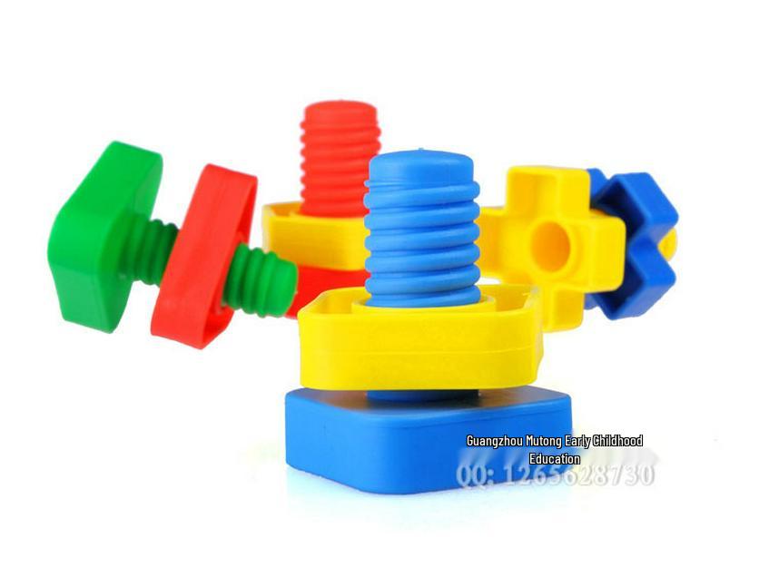 Развивающая игрушка для малышей «Сопоставление винтов и болтов» (1-3 года) - Настольные сборочные блоки и обучающее пособие