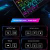 Механические клавиатуры с проводным подключением, RGB-подсветка светодиодами и колпачками из ABS, синие переключатели для игр