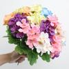 Dyed Edged Fake Flower Ball Silk Cloth Hydrangea New Simulation Flowers  Photography Props