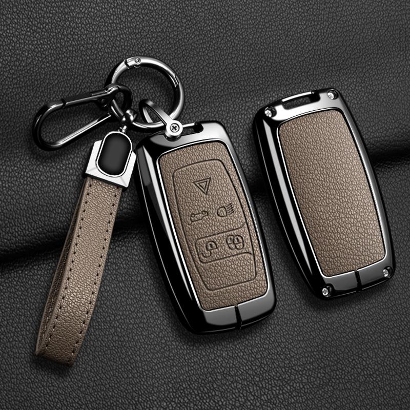 Чехол для ключа автомобиля для Land Rover Sport Freelander Discovery 4 Range Rover Sport LR4 2010-2012 Сплав цинка Кожа Авто Брелок
