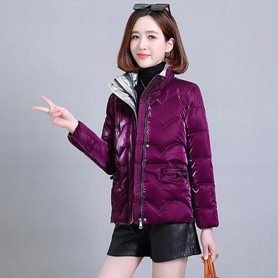 Куртка для женщин, зимняя новая жемчужная легкая куртка с воротником-стойкой для женщин, утолщенная мода