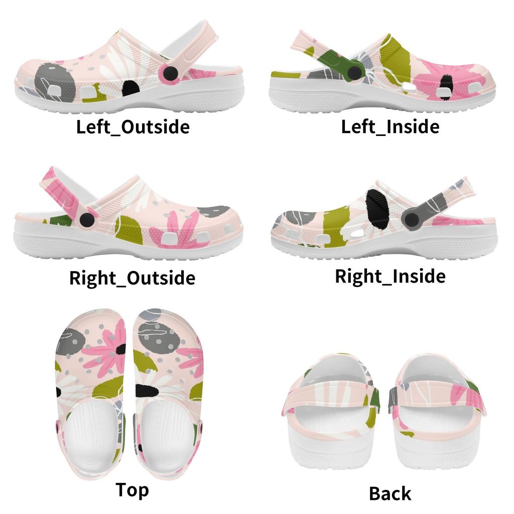 Color Print EVA Clogs Women Men Ventilated Breathable Slip On Casual Shoes Soft Sole Summer Sandals Lightweight Daily Wear