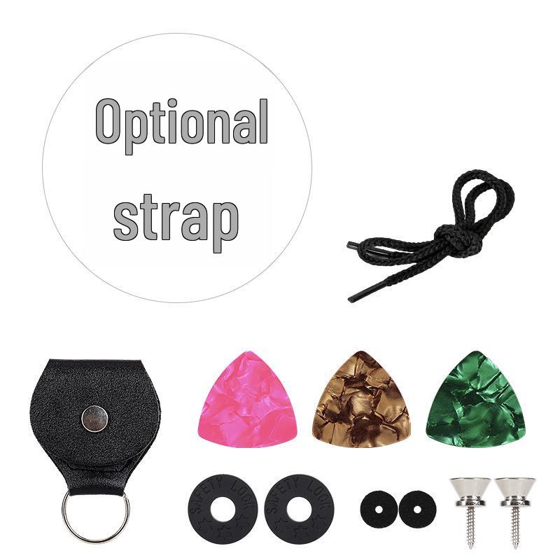 Ethnic Style Widened Wooden Guitar Shoulder Straps - Electric Guitar Polyester Printed Straps