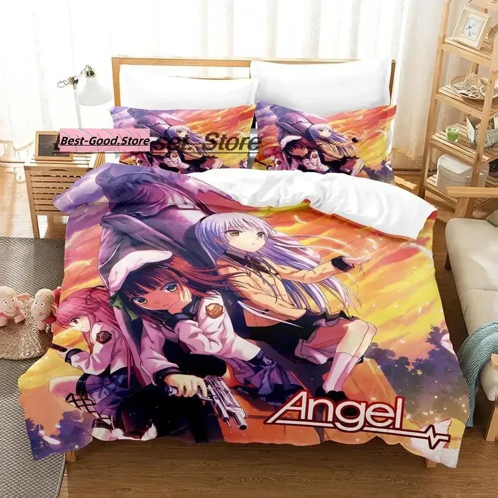 Top  Angel Beats Bedding Set Duvet Cover Full Queen King Size Pillowcase Bed Printed Bed Set Aldult Kid Bedroom Single Twin