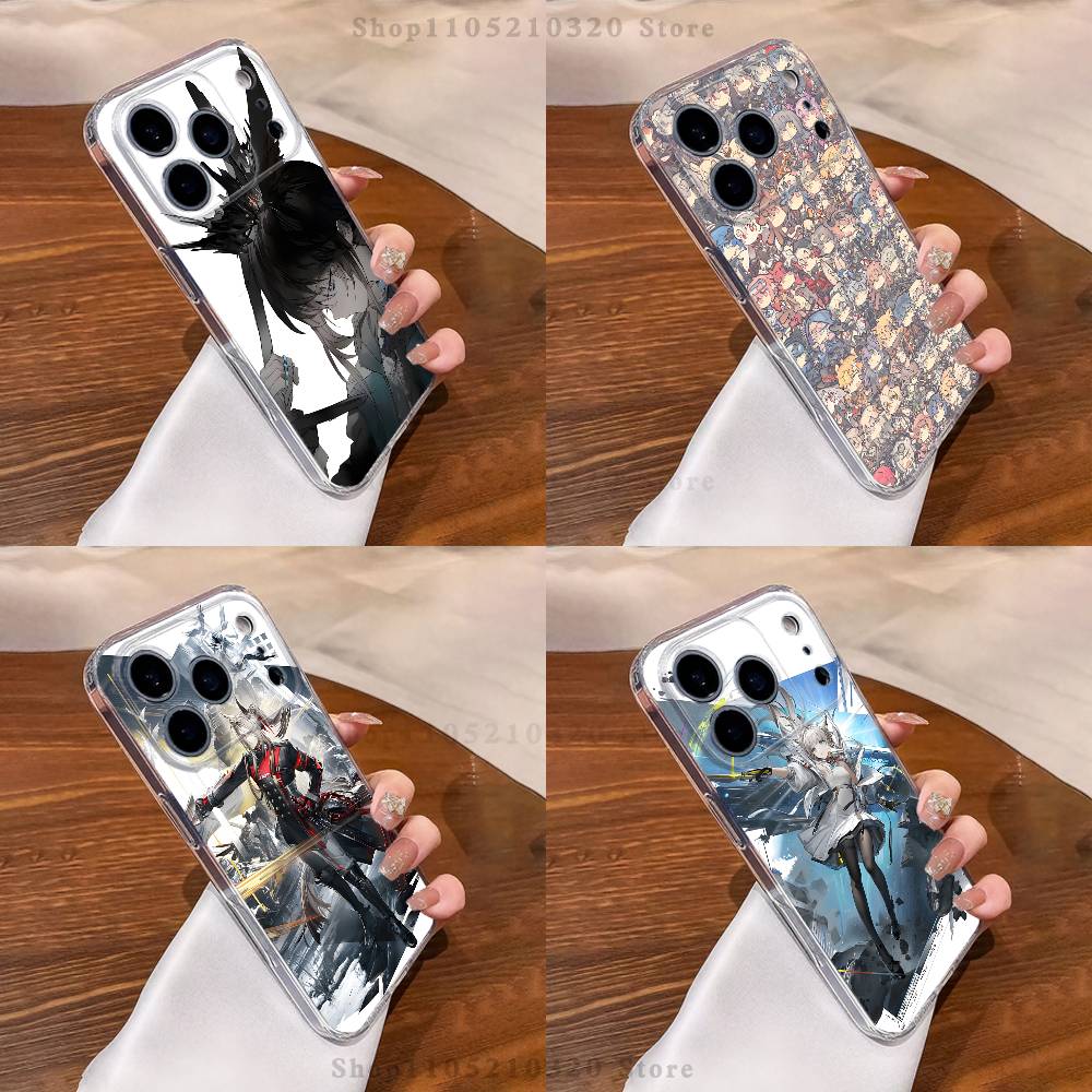 Arknights Endfield Чехол для телефона для iPhone 17,16,15,14,13,12,11 Pro,Max,Plus,XR,Mini,E Прозрачный Мягкий чехол с полным покрытием