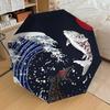 1pc Koi Fish Swimming Against the Current Umbrella with Plastic Handle,Suitable for All Seasons Home Travel Outdoor UmbrellaDD549