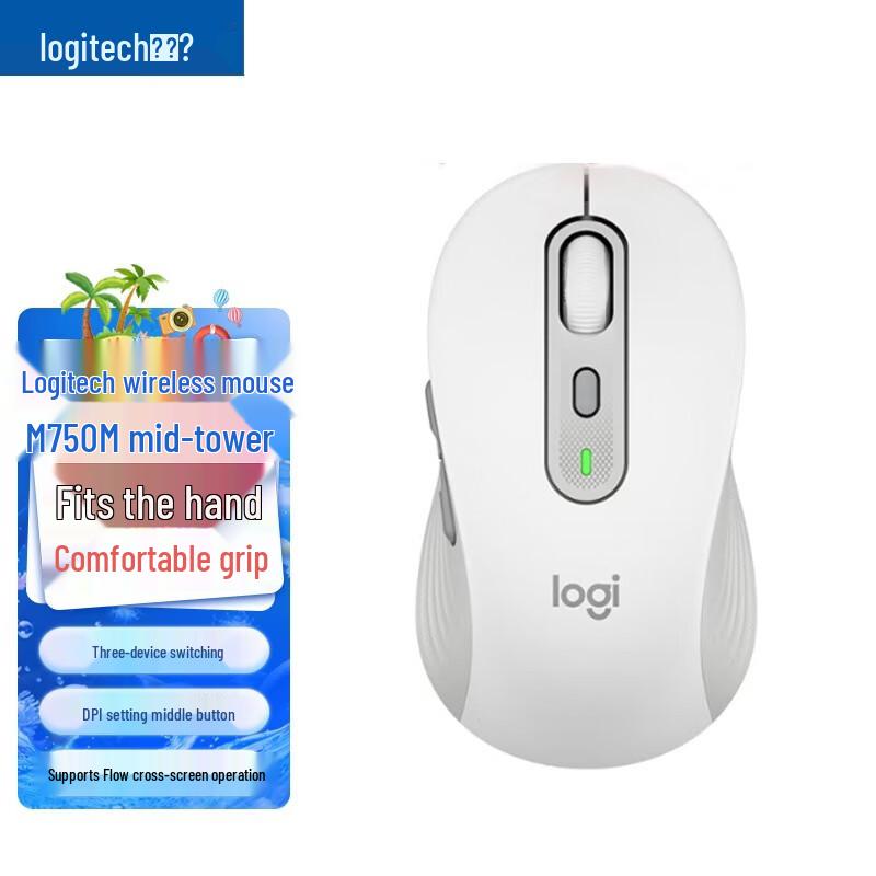 Logitech Беспроводная Bluetooth-мышь M750M Silent
