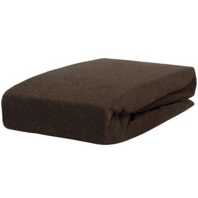 120x200 Brown Terry Fitted Sheet