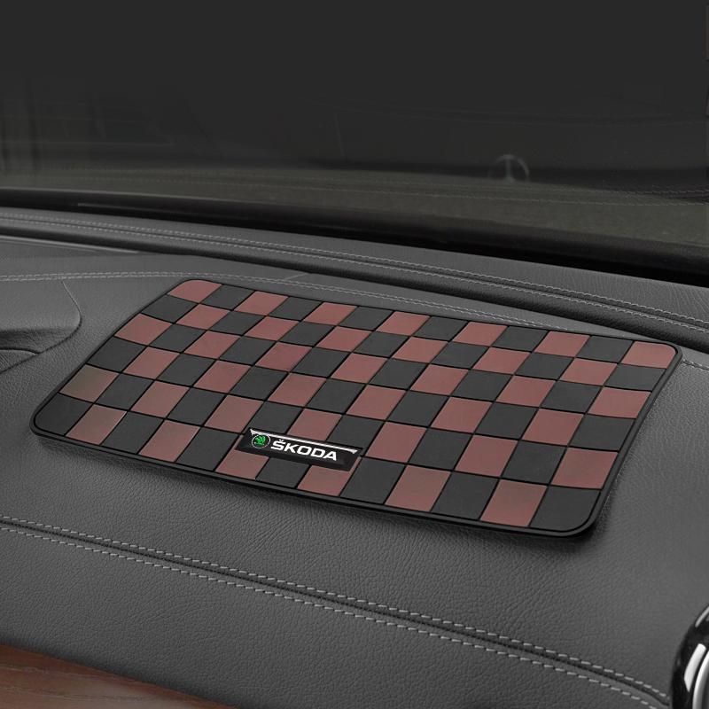 Car Interior Dashboard Non Slip Mat Pad Auto Accessories For Skoda Kylaq Elroq Kodiaq Octavia Enyaq Scala Superb Karoq VRS Yeti CB4