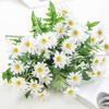 Нежный искусственный хризантема Невыцветающий Реалистичный Яркий Не требующий ухода Искусственный букет Декор для вечеринки