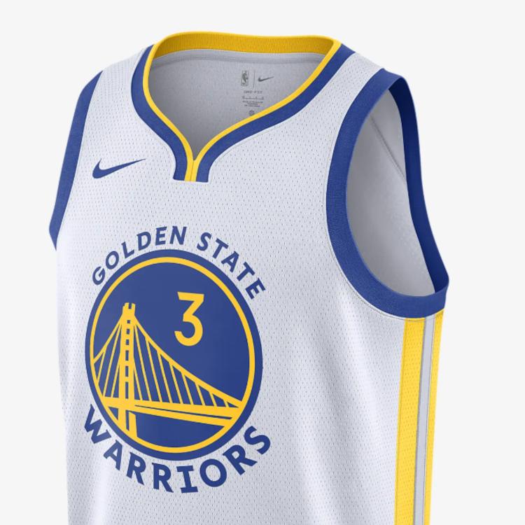 Nike Dri Fit Баскетбольная форма NBA Association Edition Сезон 22 23, Голден Стэйт Уорриорз Унисекс Белая DN2077-106