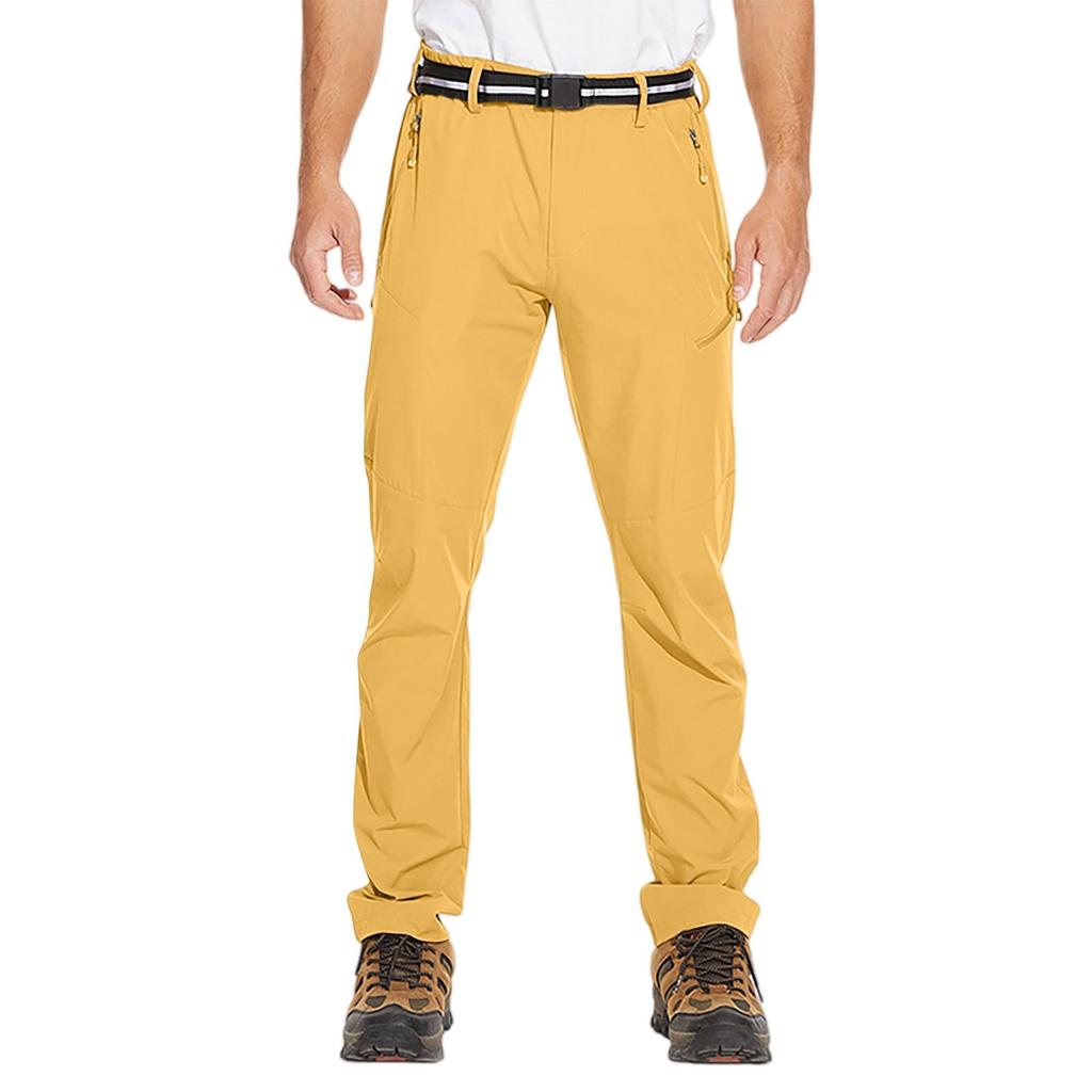 Мужские уличные спортивные брюки-карго - Легкие брюки для пеших походов и треккинга, Многокарманные, на молнии, Водонепроницаемые, Дышащие, Быстросохнущие