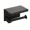 Stainless Steel Toilet Paper Holder Shelf with Tray Bathroom Accessories Kitchen Wall Hanging Punch-Free