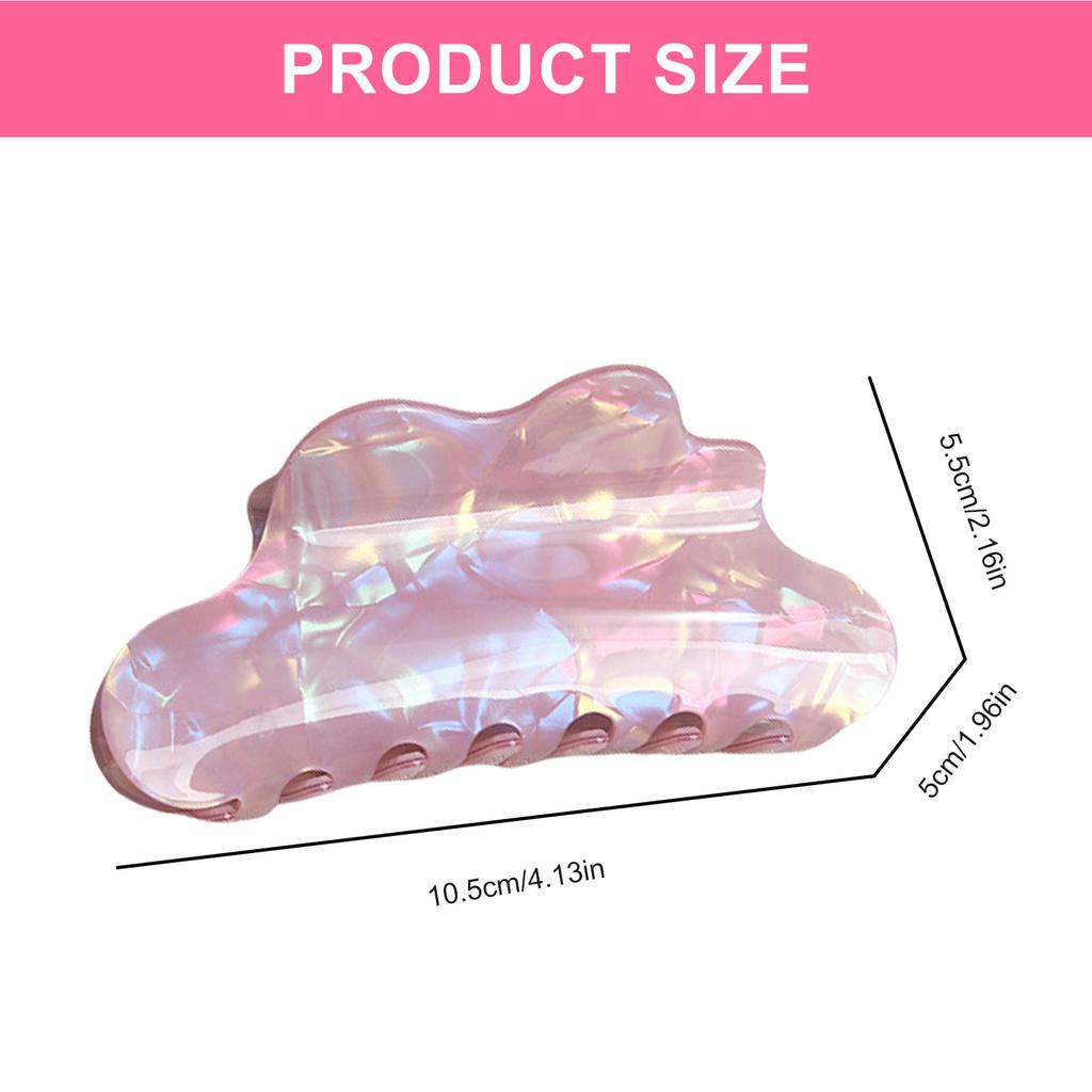 Aesthetic Hair Claw Clip Shimmering Hair Shaping Jaw Clip Ponytail Holder Spring Clamp for Female Various Hairstyles