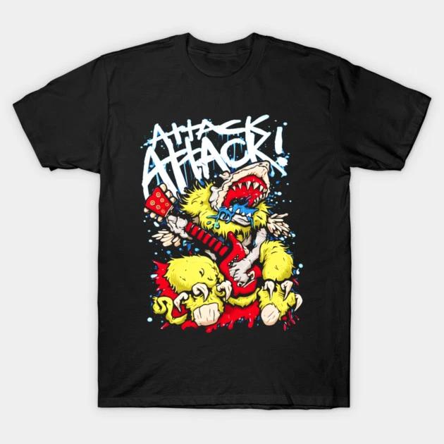 Футболка для фаната металкор музыки Attack Attack Мерч группы Графическая футболка S-5XL