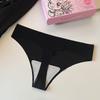 Air Ultra-Thin Ice Silk Thong Pure Cotton Bottom Crotch Sexy Thong Fitness Yoga Girls Underwear