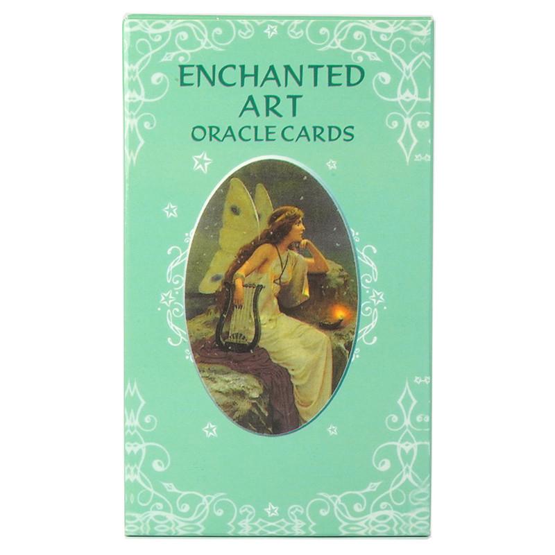 10.3*6cm Enchanted Art Oracle Card Deck 42 Pcs Cards Beautiful Vintage Artwork with Inspiring Messages
