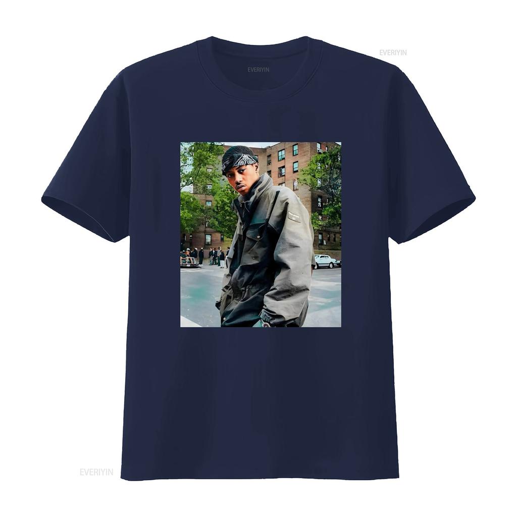 Футболка NAS rap tee 90-х хип-хоп Размер S 5XL Хлопок винтаж Стирка Повседневный уличный стиль Слегка дышащий Топ для повседневной носки