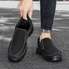 Outdoor Men Sneakers Hanmade Leather Casual Shoes Men Slip On Men Loafers Breathable Lightweight Flats Shoe Hot Sale Platform