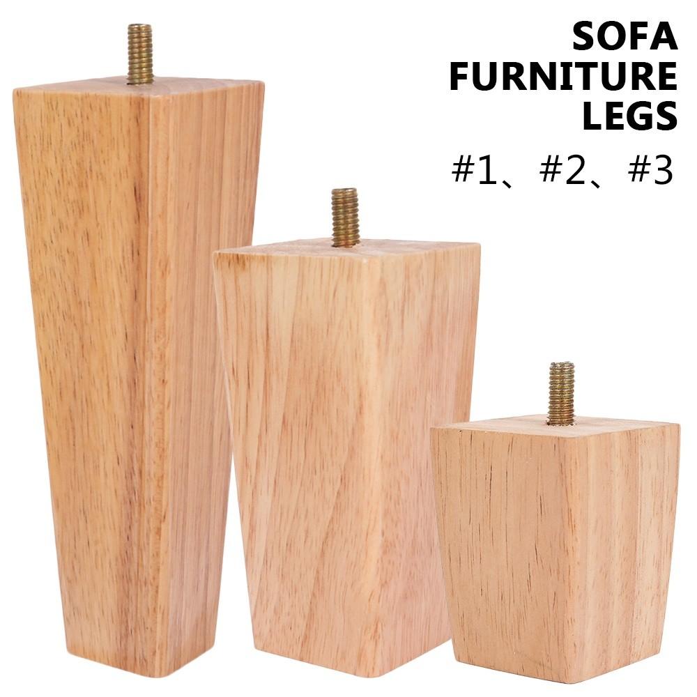 Wooden Sofa Furniture Legs 4PCS Solid Wood Tapered Replacement Furniture Feet Couch Cabinet Feet Supplies Set