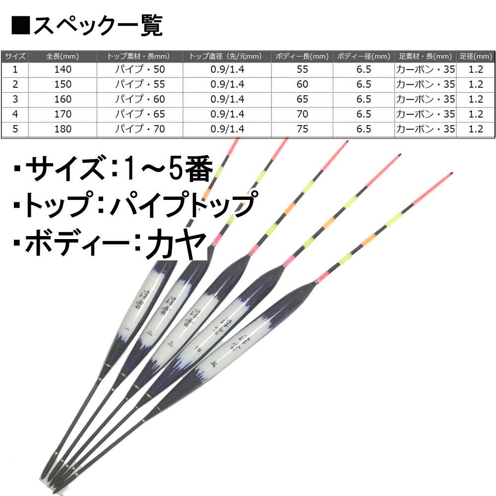 Карповый поплавок Ukigumo Kaya Katsuke набор 5 шт. (10210)
