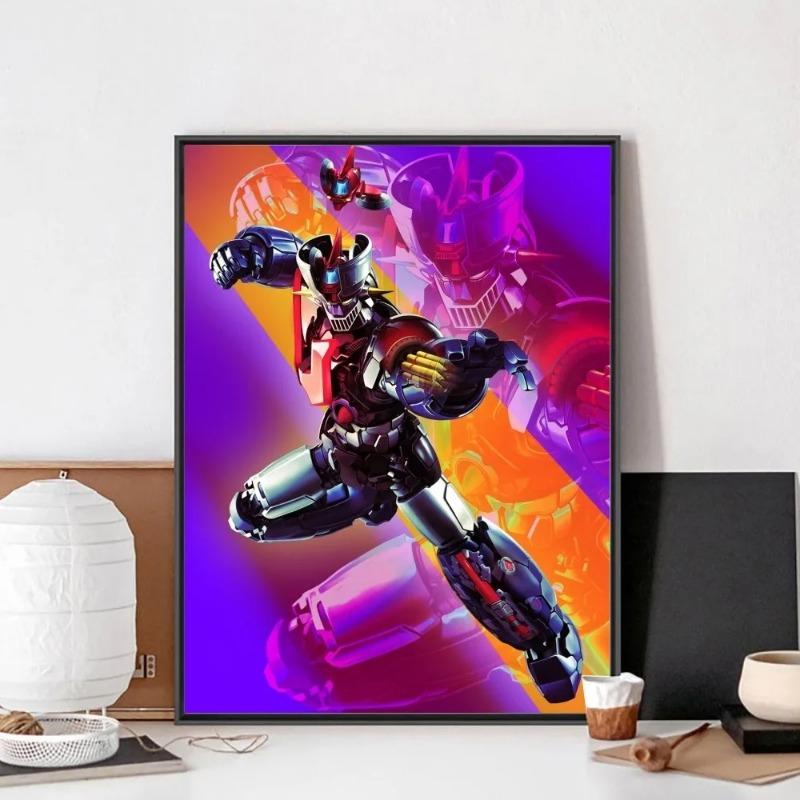 UFO Robot Goldorake Poster No Framed Poster Wall Art Canvas Painting Bedroom Study