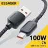 Essager 7A 100 Вт USB-кабель типа C для Huawei Honor 88 Вт PD зарядное устройство для быстрой зарядки USB-кабель для передачи данных для Xiaomi Oneplus Samsung