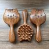 Массажная расческа для кожи головы с рисунком из сандалового дерева, расческа Meridian, зубчатая расческа для волос на голове, массаж тела, скраб для тела, гуаша