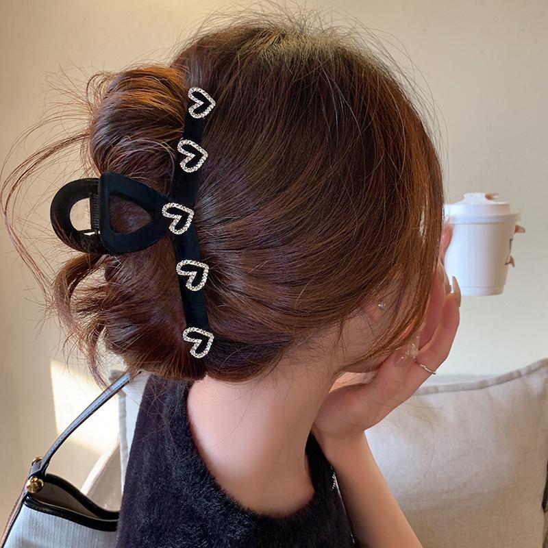 1 шт. Love Velvet Grab Clip Large Shark Headbridge Pin Back Head Plate Pin Hairbridge Детские аксессуары для волос Premium Sense