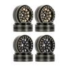 12-Spoke Wheels Brass Beadlock Rims Deadbolt- RC Crawler RC Car Upgrade Parts for 1/18 TRX4M 1/24 SCX24 Beadlock Wheel