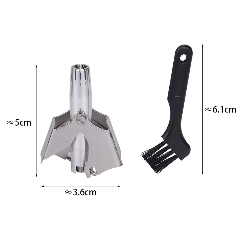 Триммер для носа для мужчин, триммер из нержавеющей стали для носа, бритва Vibrissa, моющийся портативный триммер для волос в носу и ушах