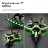 New RC Quadcopter Foam Aircraft with LED Light 2.4G Radio Control Glider Remote Control Fighter Boy Toy Children Gift Fall Resistant with Light
