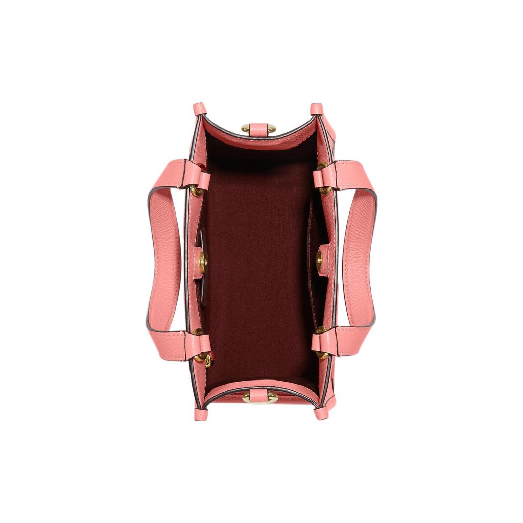 New COACH Dempsey Cow Leather Tote Bag Shopping Bag Shoulder Bag Crossbody Bag Handbag Small Size Women's Candy Pink CC421-IMS5K