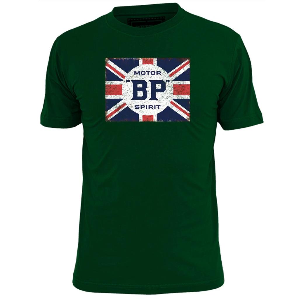 Mens Motor BP Vintage Motor Oil T shirt Retro Petrol Gas
