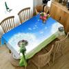 Diamond Flower Tablecloth Butterfly And Morning Glory Washable Thicken Cotton Cloth Rectangular And Round Table Cloth