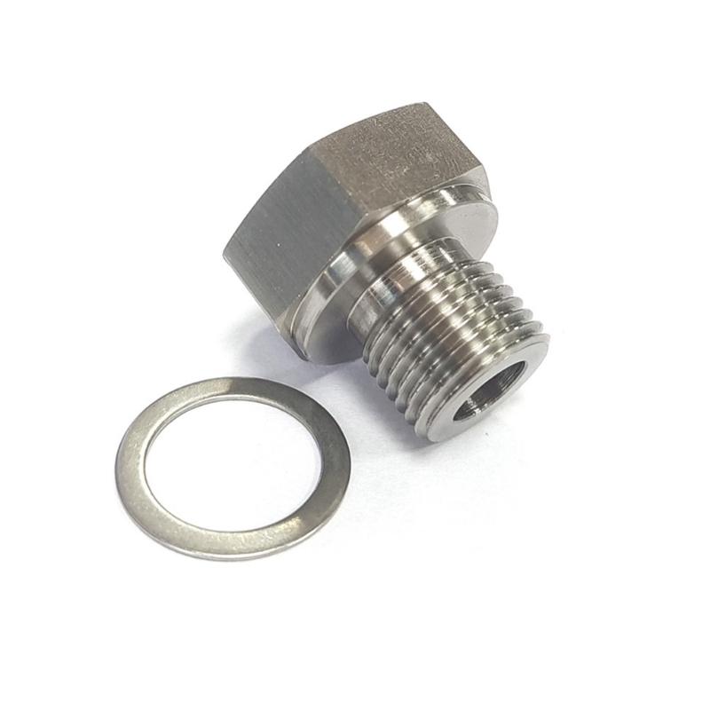 Фитинг для труб из нержавеющей стали Шестигранная заглушка Датчик кислорода O2 Приварная бобышка Резьбовая бобышка M16x1.5 Автоаксессуары с прокладкой