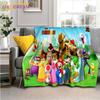Флисовое одеяло с 3D принтом Mario Bros для кроватей, походов, пикника, толстое одеяло, модное флисовое покрывало, одеяло