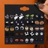 Pair/Set of Hot Selling Halloween Earrings Ghost Pumpkin Head Vampire Cartoon Funny Halloween Stud Earrings
