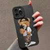 Черноглазый Медведь Графический Чехол для Телефона Для iPhone 15 14 13 12 11 X XR XS SE2 SE 8 7 Plus Pro Max Mini Силиконовая Задняя Крышка