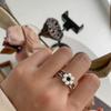 Pure Unique S925 Silver Geometric Design Ring Chic Accessory For Women Stylish
