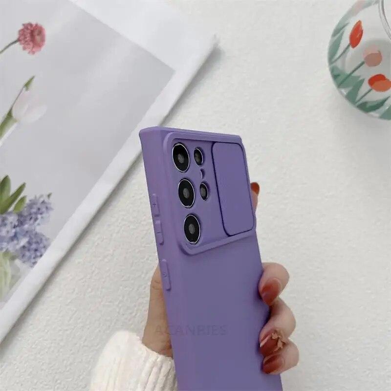 S 23 22 21 защитный жидкий силиконовый чехол для камеры Samsung Galaxy S23 S22 S21 S20 Fe Ultra Plus задняя крышка S20fe 21fe