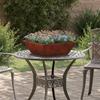 Garden Planter Rustic 50 x 50 x 15 cm Weatherproof Steel