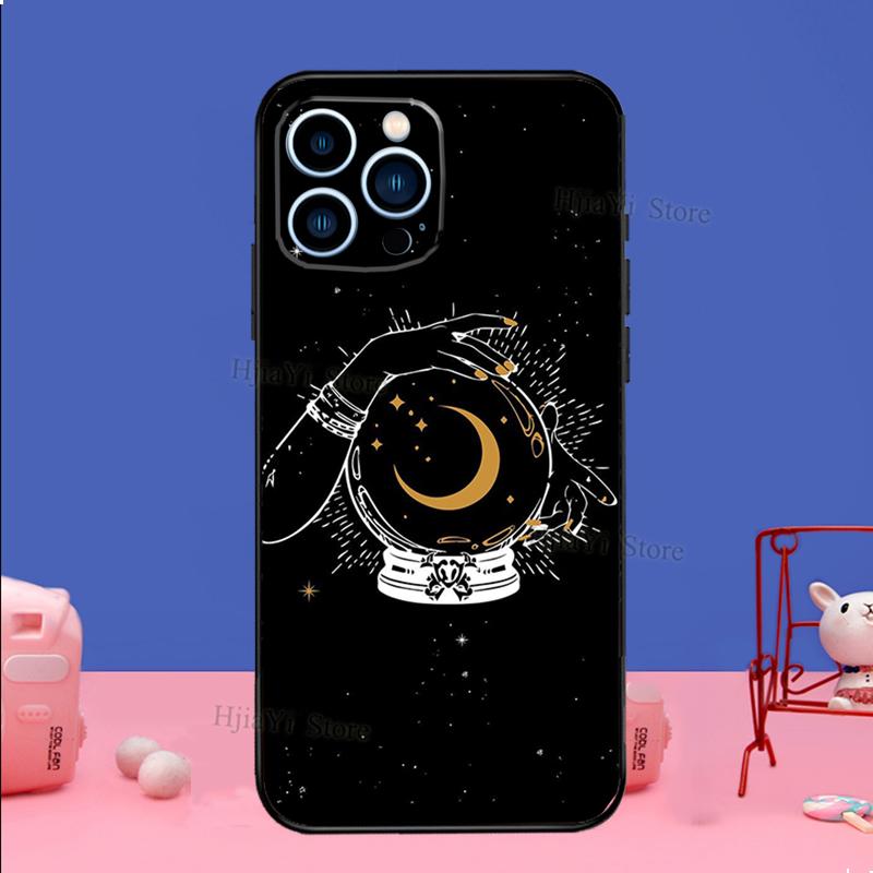 Лунное Полнолуние Колдовская Тайна Тотем Чехол Для iPhone 16 15 13 11 12 14 Pro Max XS XR X Plus 13 mini Мягкий Чехол Fundas Capa Оболочка